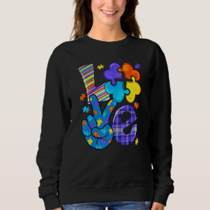 Ökad medvetenhet om Kärlek Brev Cute Heart Puzzle T Shirt