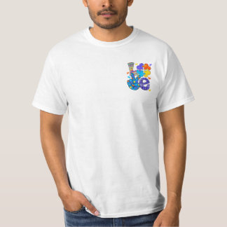 Ökad medvetenhet om Kärlek Brev Cute Heart T Shirt