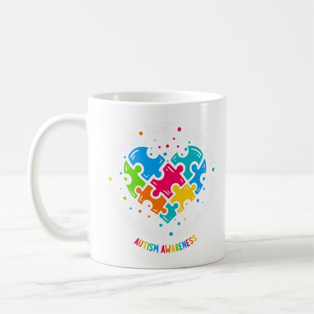 Ökad medvetenhet om Kärlek-stödet Kaffemugg (Vänster)