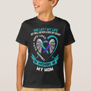 Ökad medvetenhet om Lila och skaldjur Ribbon Mamma T Shirt