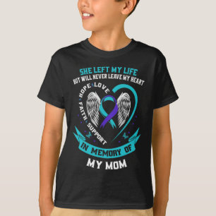 Ökad medvetenhet om Lila och skaldjur Ribbon Mamma T Shirt