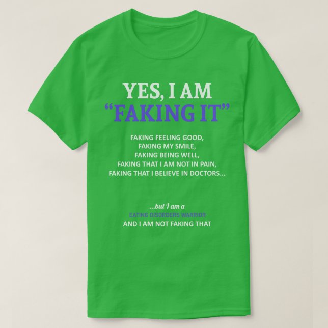 Ökad medvetenhet om matsjukdomar t shirt (Design framsida)