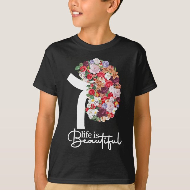 Ökad medvetenhet om njursjukdom Dialys Transplant  T Shirt (Framsida)