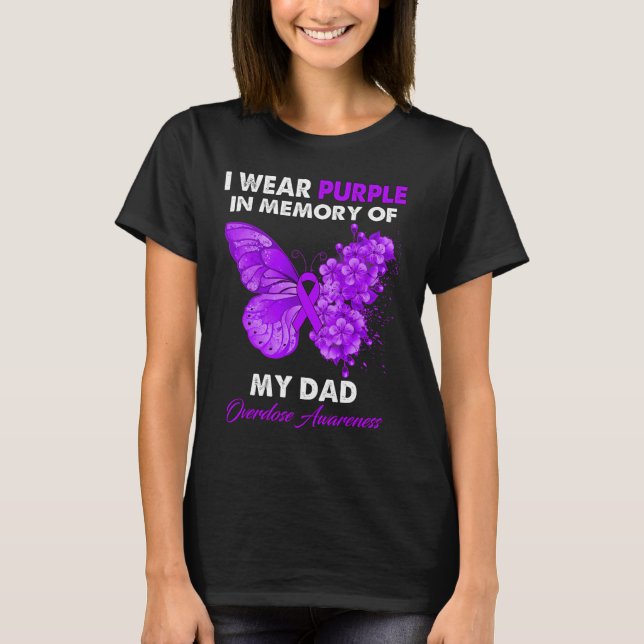 Ökad medvetenhet om överdosering av fjäril I Bära  T Shirt (Framsida)
