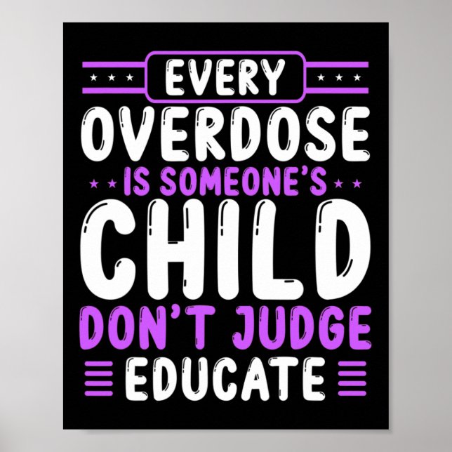 Ökad medvetenhet om överdosering Domare Undervisar Poster (Framsidan)