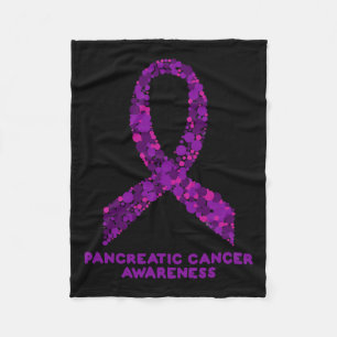 Ökad medvetenhet om pankreascancer I Bära Lila Fleecefilt