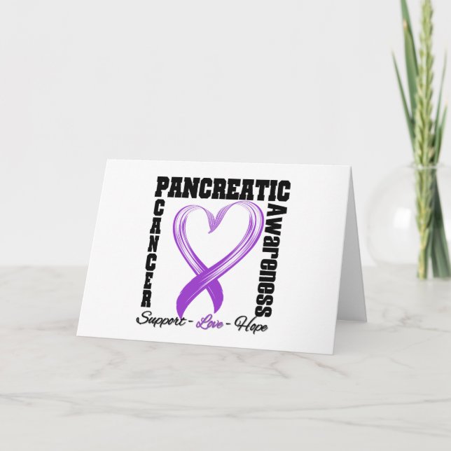 Ökad medvetenhet om pankreatisk cancer Bruten hjär Kort (Framsida)