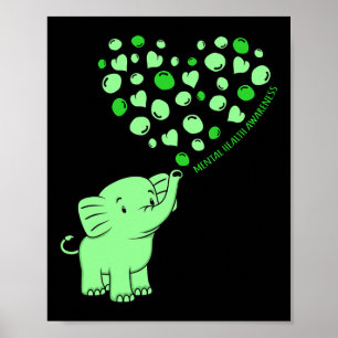 Ökad medvetenhet om psykisk hälsa Elephant Hearts Poster