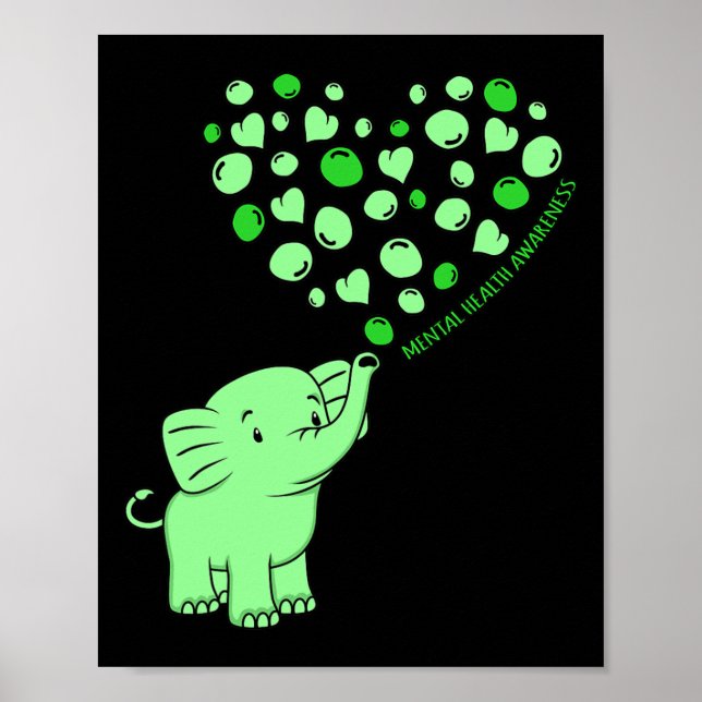 Ökad medvetenhet om psykisk hälsa Elephant Hearts  Poster (Framsidan)
