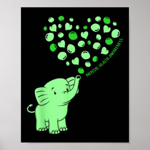 Ökad medvetenhet om psykisk hälsa Elephant Hearts Poster