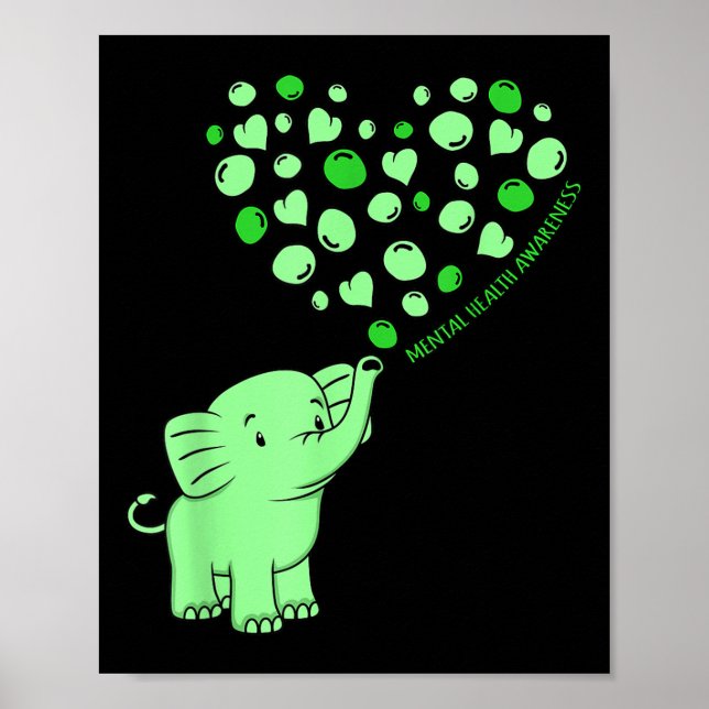 Ökad medvetenhet om psykisk hälsa Elephant Hearts  Poster (Framsidan)