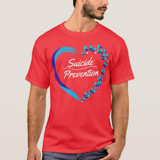 Ökad medvetenhet om psykisk hälsa hos fjäril Heart T Shirt