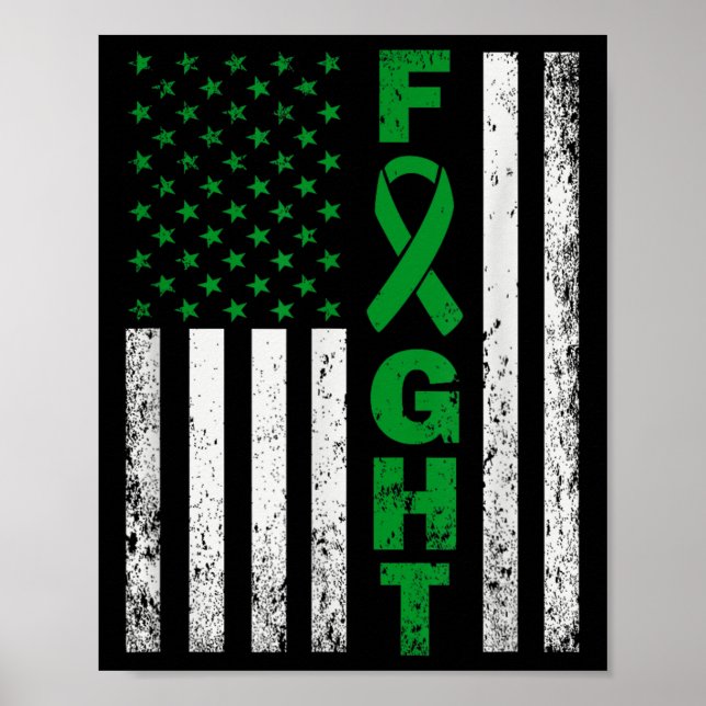 Ökad medvetenhet om psykisk hälsa i Amerika Flagga Poster (Framsidan)