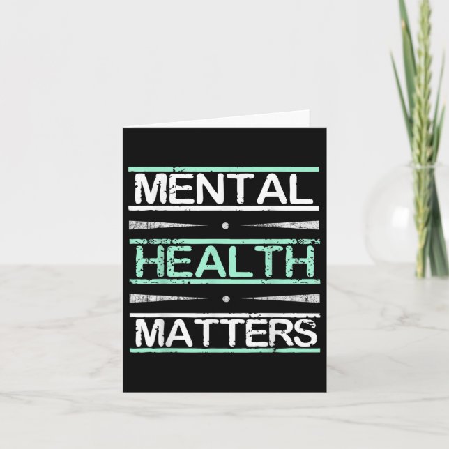 Ökad medvetenhet om psykisk hälsa Stigma Kort (Framsida)