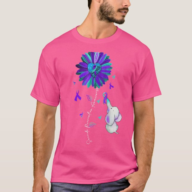 Ökad medvetenhet om självmordsförebyggande vecka R T Shirt (Framsida)