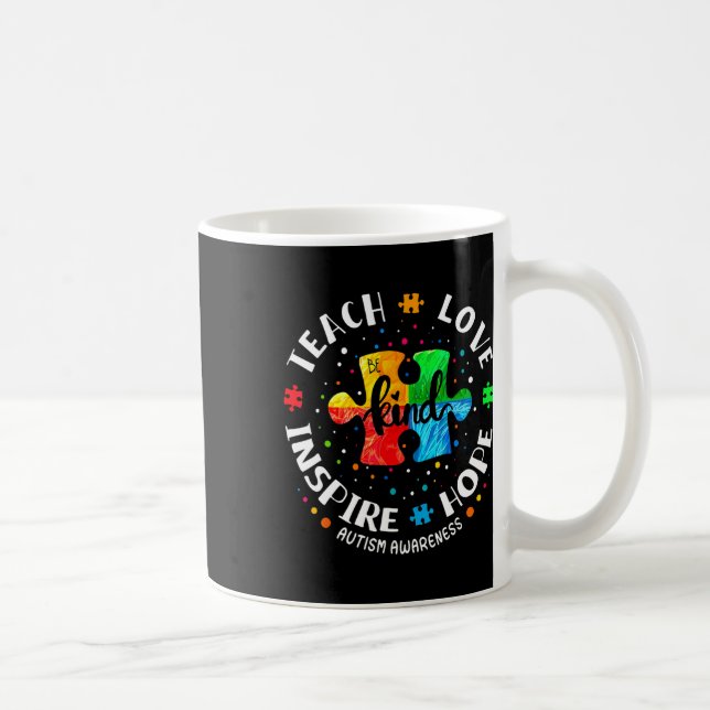 Ökad medvetenhet om Tröja för lärare Autism Kaffemugg (Höger)