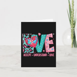 Ökad medvetenhet om Valentines day i autism Kort