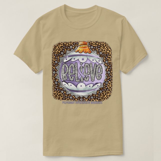 Ökad pulmonell hypertension Medvetenhet Tro prydna T Shirt (Design framsida)