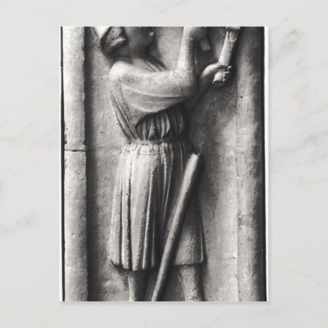 Ökad skärpa på hans skidor för vykort (Framsida)