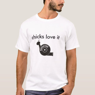 ökad snigel, chickkärlek det tee shirt