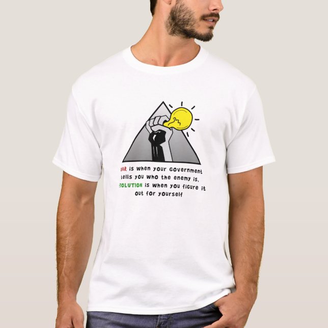 Ökad solidaritet mot regeringsförtryck tee shirt (Framsida)