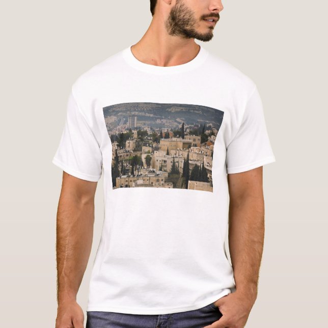 Ökad stadsvy från Jerusalem YMCA torn Tee (Framsida)