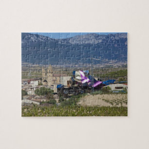 Ökad stadsvy och Hotel Marques de Riscal Pussel