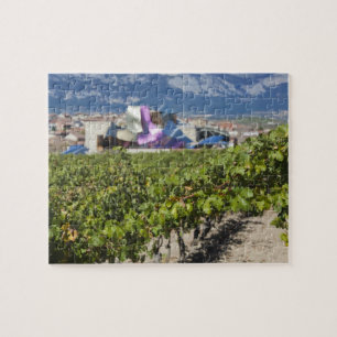 Ökad stadsvy och Hotel Marques de Riscal Pussel