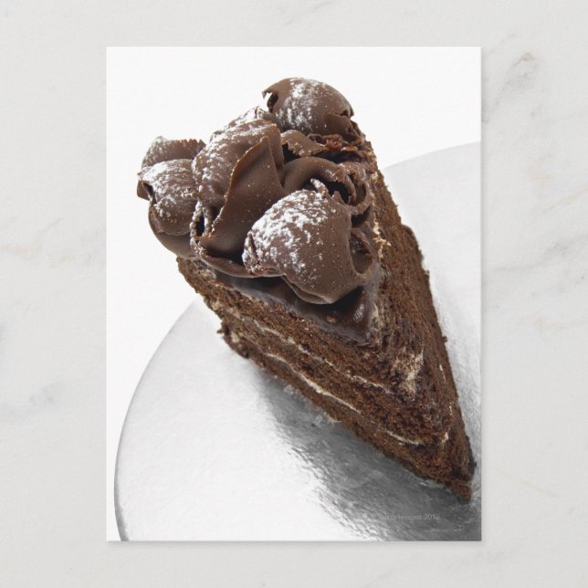 Ökad syn på biet av chokladkaka vykort (Framsida)