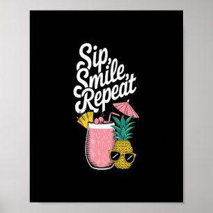 Ökalkning Känslan Smaka Leende Upprepa Ananas Kul Poster