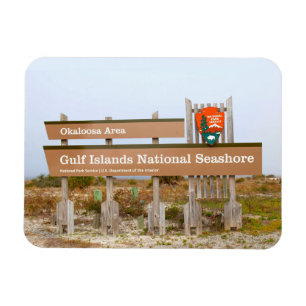 Okaloosa Area, Bukt Islands National Seashore, FL Magnet