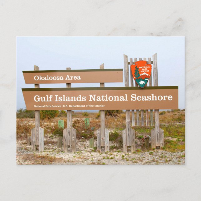 Okaloosa Area, Bukt Islands National Seashore, FL Vykort (Framsida)