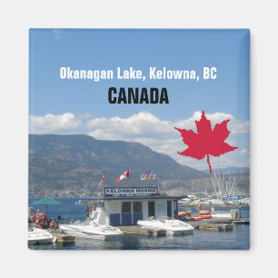 Okanagan sjö, Kelowna, BC Kanada Magnet