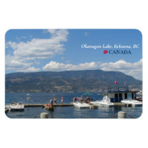 ©Okanagan Sjö, Kelowna Marina, BC Kanada
