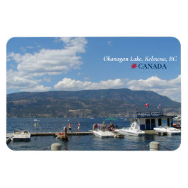 ©Okanagan Sjö, Kelowna Marina, BC Kanada Magnet