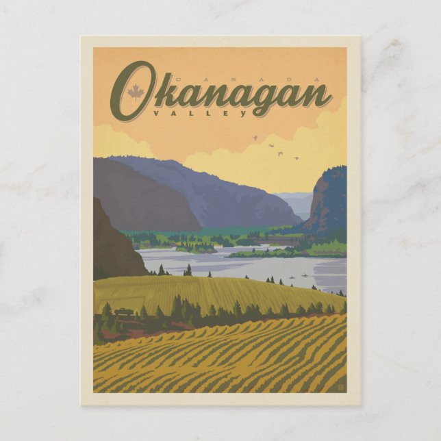 Okanagan Valley | Kanada Vykort (Framsida)