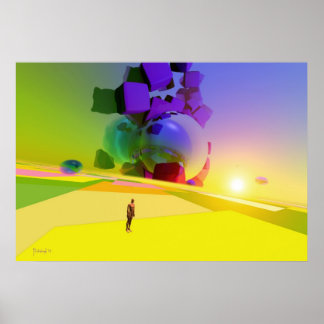 Okänd dimension - surrealistisk poster