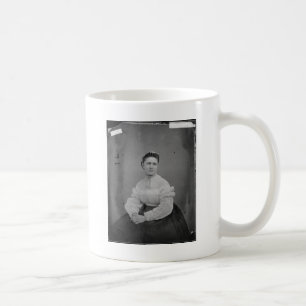 Okänd kvinna i Krig Era Porträtt Kaffemugg