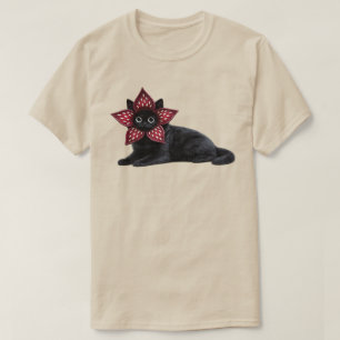 Okänd monster svart katt   Mörk fantasy kattkonst  T Shirt