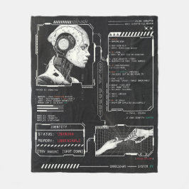 Okänd - Teknobrutalist Streetwear Design Fleecefilt