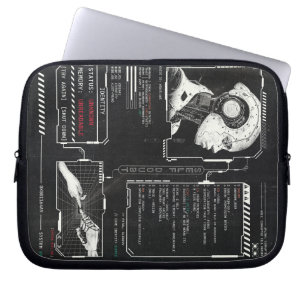 Okänd - Teknobrutalist Streetwear Design Laptop Fodral