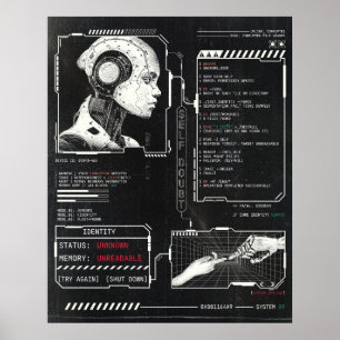 Okänd - Teknobrutalist Streetwear Design Poster