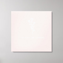 Okänd vacker blomma utan regn, inga blommor g canvastryck