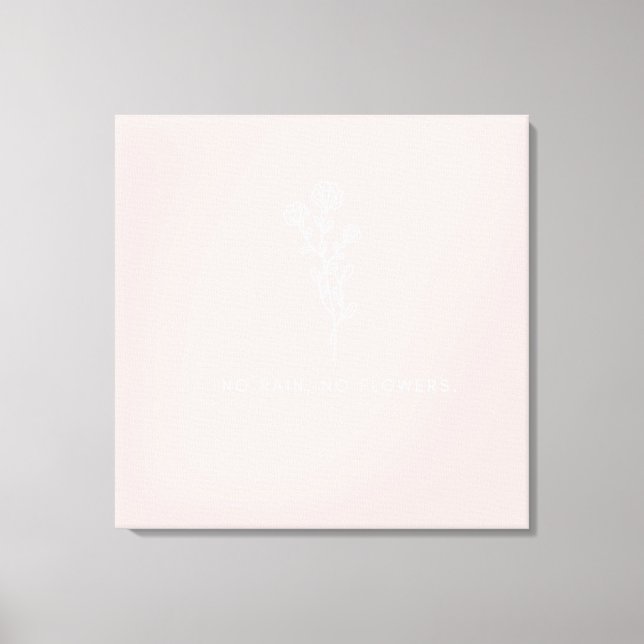 Okänd vacker blomma utan regn, inga blommor g canvastryck (Framsida)