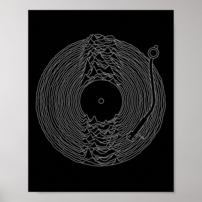 Okända fyrar vinylpost _ Ljud Poster (Framsidan)