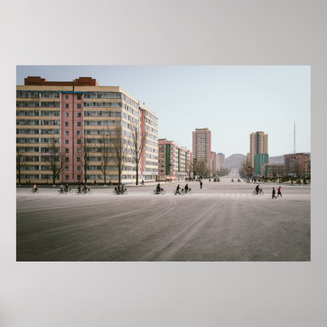 OKÄNDA PERSONER SOM KÖR BICYCLE POSTER (Framsidan)