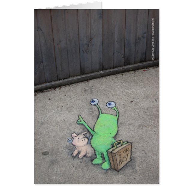 okändan eller bysten hälsningskort (Framsidan)