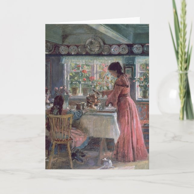 Ökande av morgonkaffet 1906 kort (Framsida)