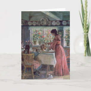 Ökande av morgonkaffet 1906 kort