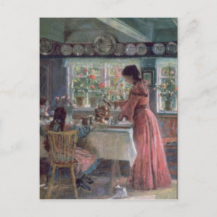 Ökande av morgonkaffet 1906 vykort